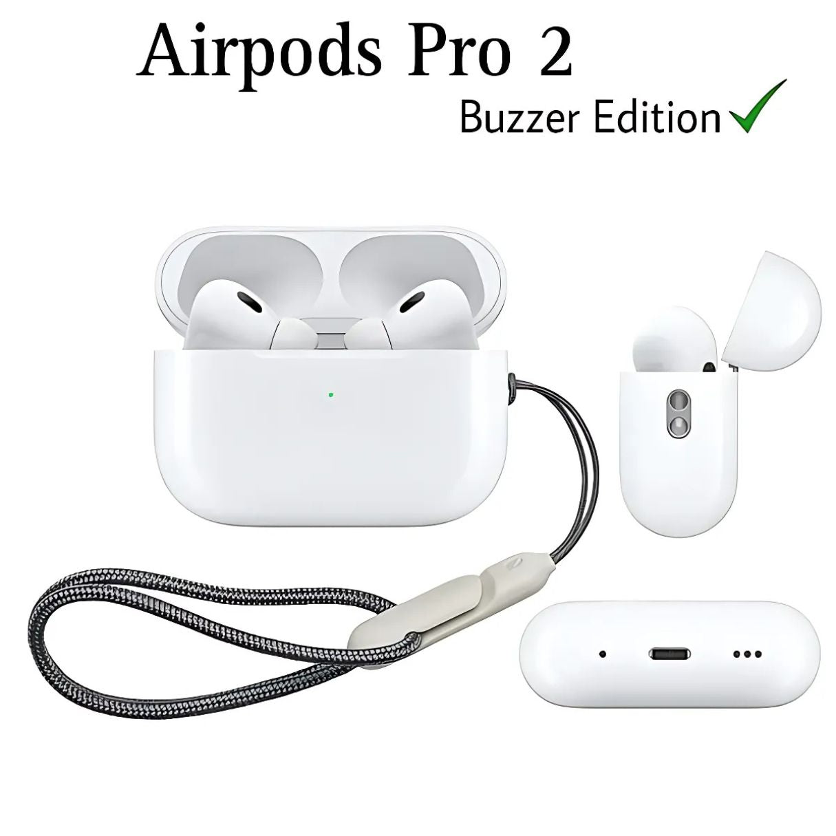 AirPods Pro 2 (2nd Generation) – Enhanced Buzzer & ANC | Wireless Earbuds | H1 Chip | Premium Audio Experience