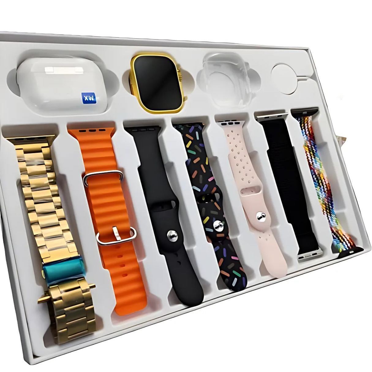 I20 Ultra Max Smartwatch 10-in-1 with 2.3” Screen, AirPods, 7 Straps Included | For Android & iPhone