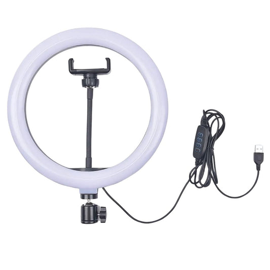 LED Ring Light 26CM – RGB Dimmable Ring Light with Phone Holder & Remote | Ideal for YouTube, TikTok & Live Streaming