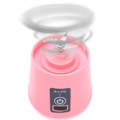 Portable USB Juicer Bottle – 6-Blade Rechargeable Mini Smoothie Maker & Ice Crusher