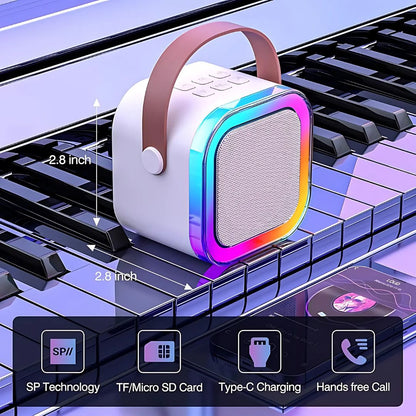 K12 Wireless Bluetooth Karaoke Speaker with Mic | Portable 10W Stereo Speaker for Indoor & Outdoor Music Parties