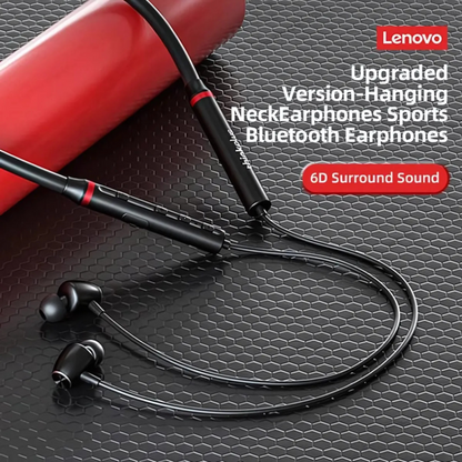 Lenovo HE05X 2 Bluetooth 5.3 Neckband Earphones – Magnetic, HiFi Bass, Waterproof, Noise-Cancelling