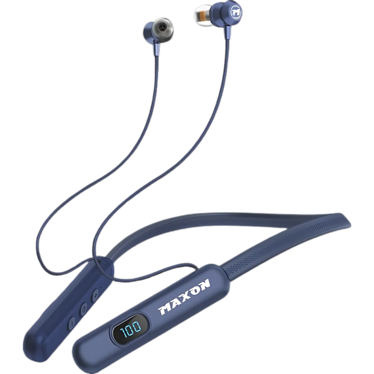 Maxon NB-01 Bluetooth 5.4 Neckband – 150 Hours Playback, Magnetic Speakers, Deep Bass, Flexible Design