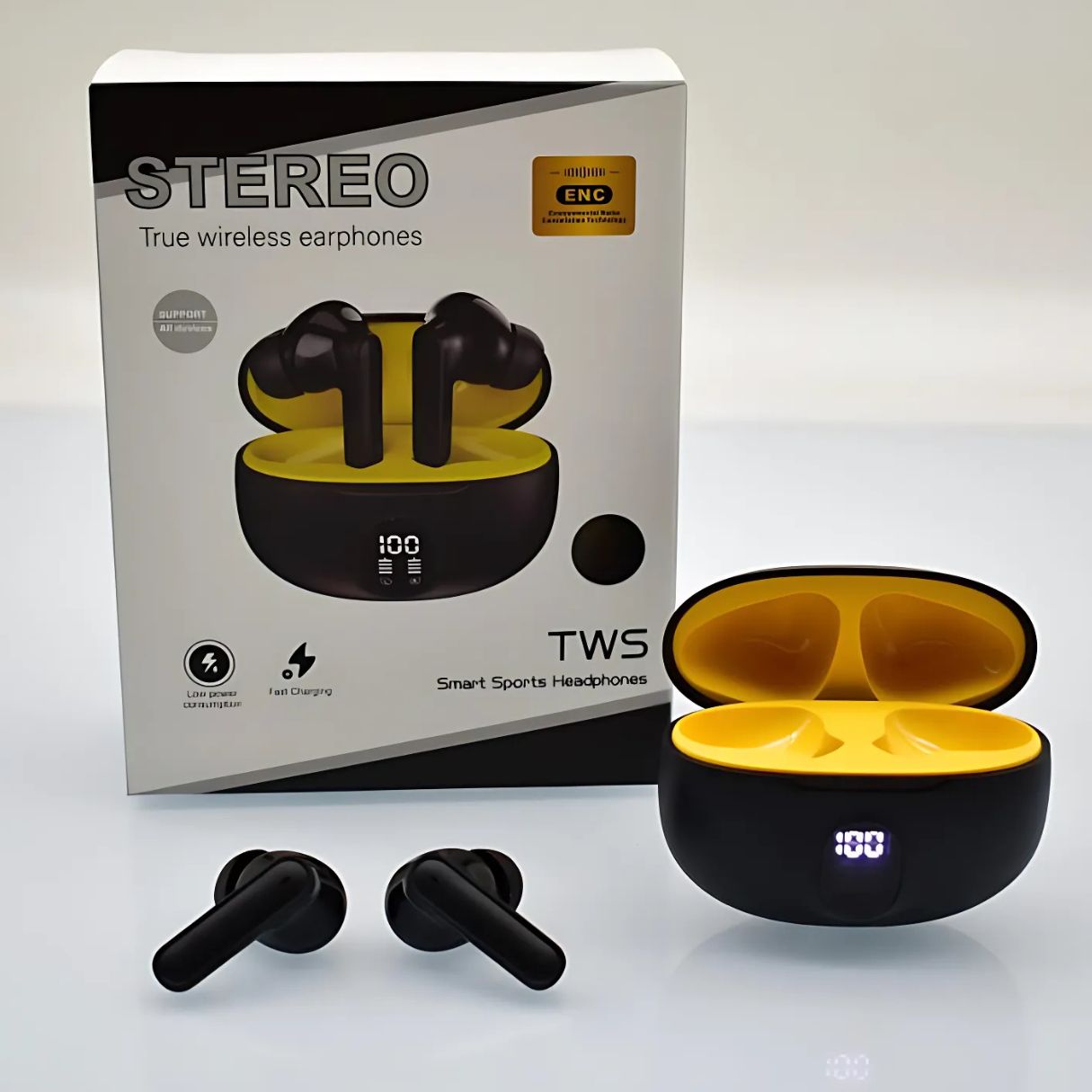 M04 Wireless Earbuds 895B – Bluetooth 5.3 | LED Battery Display | Type-C Fast Charging | Immersive Sound