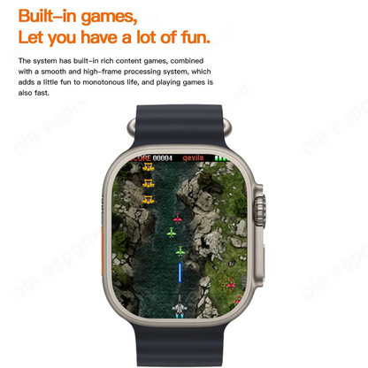 T900 Ultra Smartwatch with 2.02-inch Full Touch Display, Bluetooth Calling, Fitness & Heart Tracking – REVOQ Smartwatch