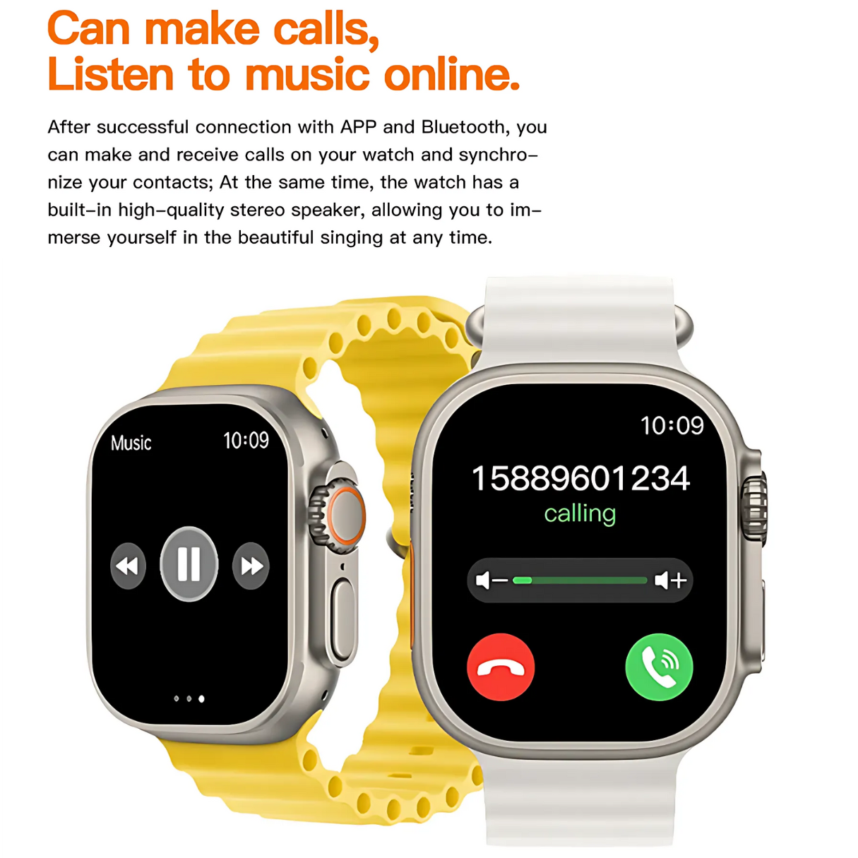 T900 Ultra Smartwatch with 2.02-inch Full Touch Display, Bluetooth Calling, Fitness & Heart Tracking – REVOQ Smartwatch